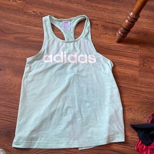 Adidas open back tank top, size adult XS